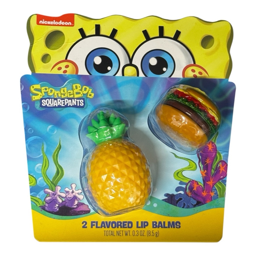 Nickelodeon SpongeBob Pineapple and Burger Lip Balm Set